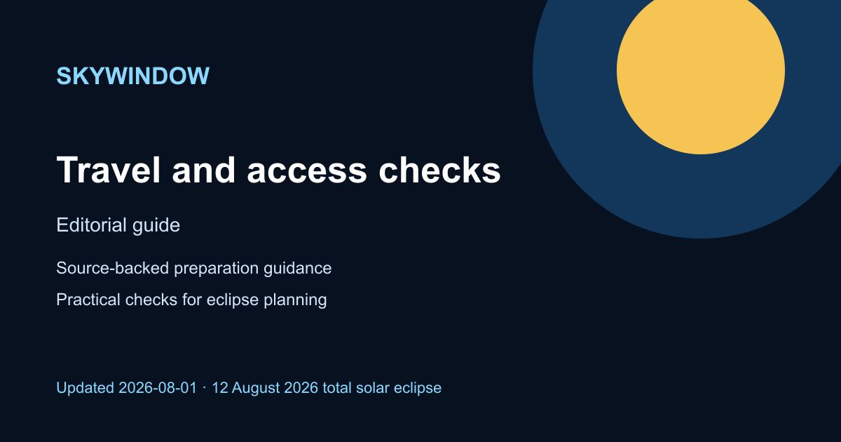 Editorial illustration: Travel and access checks